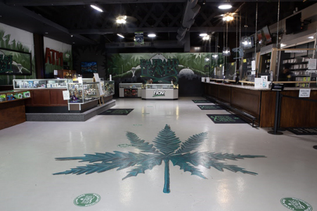 Emerald Leaves Store, interior